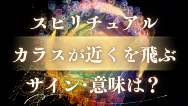 「カラスが近くを飛ぶ」スピリチュアルな意味は？神の使いが告げる幸運のサインと【警告】の全メッセージ