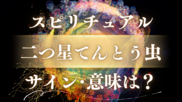 「二つ星てんとう虫」のスピリチュアルな意味は？幸運を告げるサインを見逃さないで【恋愛・ツインレイからの重要メッセージ】