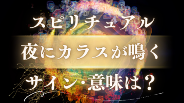 「夜にカラスが鳴く」スピリチュアルな意味は？不吉なサイン？幸運の前兆？故人からのメッセージを徹底解読